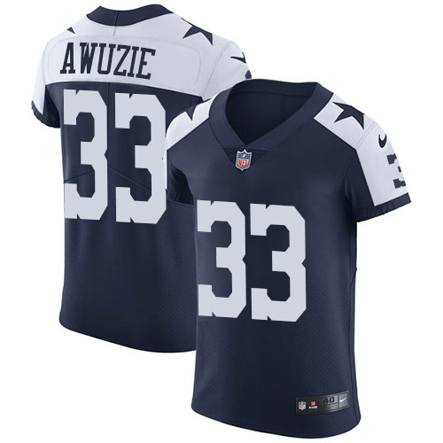 Nike Cowboys #33 Chidobe Awuzie Navy Blue Thanksgiving Men's Stitched NFL Vapor Untouchable Throwback Elite Jersey Nike Cowboys #33 Chidobe Awuzie Navy Blue Thanksgiving Men's Stitched NFL Vapor Untouchable Throwback Elite Jersey