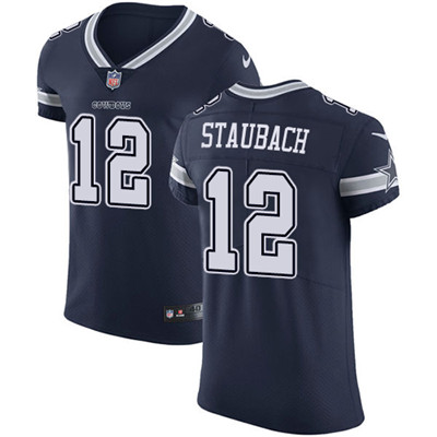 Nike Cowboys #12 Roger Staubach Navy Blue Team Color Men's Stitched NFL Vapor Untouchable Elite Jersey Nike Cowboys #12 Roger Staubach Navy Blue Team Color Men's Stitched NFL Vapor Untouchable Elite Jersey