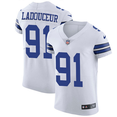 Nike Cowboys #91 L. P. Ladouceur White Men's Stitched NFL Vapor Untouchable Elite Jersey Nike Cowboys #91 L. P. Ladouceur White Men's Stitched NFL Vapor Untouchable Elite Jersey