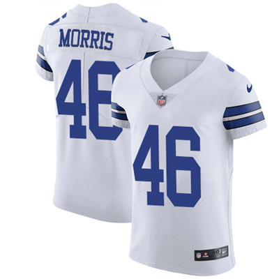 Nike Cowboys #46 Alfred Morris White Men's Stitched NFL Vapor Untouchable Elite Jersey Nike Cowboys #46 Alfred Morris White Men's Stitched NFL Vapor Untouchable Elite Jersey