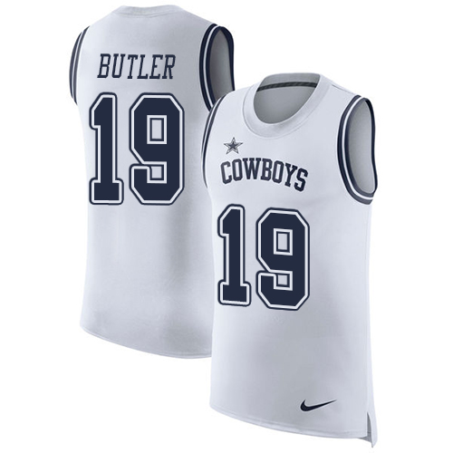 Nike Cowboys #19 Brice Butler White Men's Stitched NFL Limited Rush Tank Top Jersey Nike Cowboys #19 Brice Butler White Men's Stitched NFL Limited Rush Tank Top Jersey