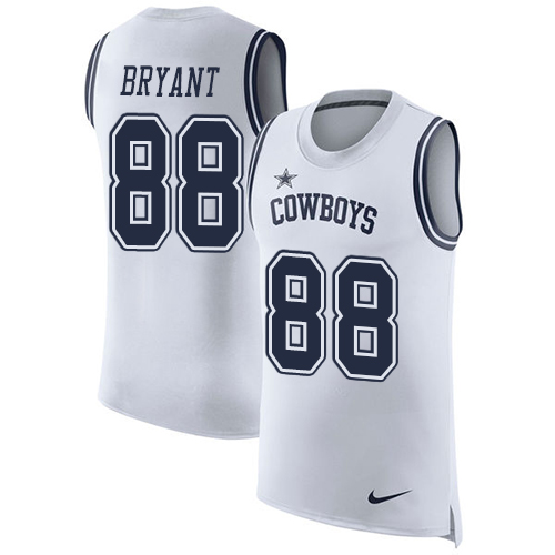 Nike Cowboys #88 Dez Bryant White Men's Stitched NFL Limited Rush Tank Top Jersey Nike Cowboys #88 Dez Bryant White Men's Stitched NFL Limited Rush Tank Top Jersey