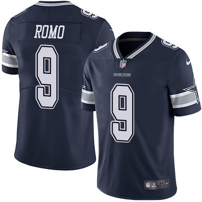 Nike Cowboys #9 Tony Romo Navy Blue Team Color Men's Stitched NFL Vapor Untouchable Limited Jersey Nike Cowboys #9 Tony Romo Navy Blue Team Color Men's Stitched NFL Vapor Untouchable Limited Jersey