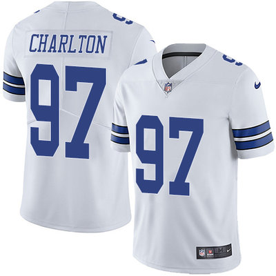Nike Cowboys #97 Taco Charlton White Men's Stitched NFL Vapor Untouchable Limited Jersey Nike Cowboys #97 Taco Charlton White Men's Stitched NFL Vapor Untouchable Limited Jersey