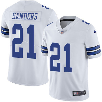 Nike Cowboys #21 Deion Sanders White Men's Stitched NFL Vapor Untouchable Limited Jersey Nike Cowboys #21 Deion Sanders White Men's Stitched NFL Vapor Untouchable Limited Jersey