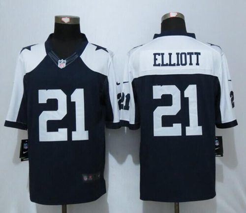 Nike Cowboys #21 Ezekiel Elliott Navy Blue Thanksgiving Throwback Men's Stitched NFL Limited Jersey Nike Cowboys #21 Ezekiel Elliott Navy Blue Thanksgiving Throwback Men's Stitched NFL Limited Jersey