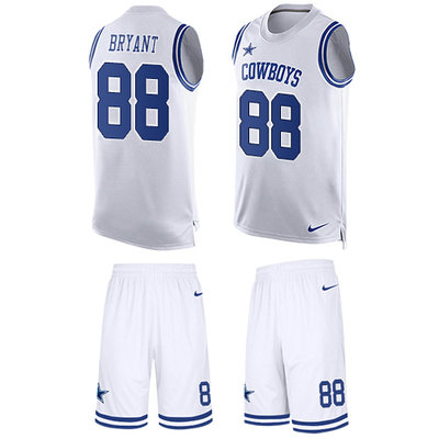 Nike Cowboys #88 Dez Bryant White Men's Stitched NFL Limited Tank Top Suit Jersey Nike Cowboys #88 Dez Bryant White Men's Stitched NFL Limited Tank Top Suit Jersey