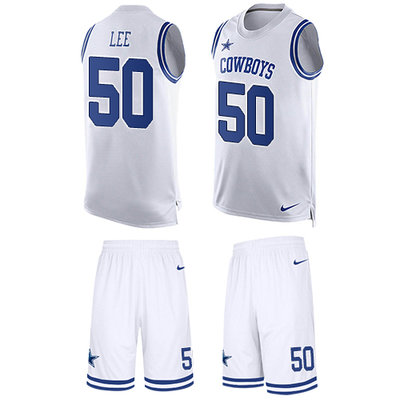Nike Cowboys #50 Sean Lee White Men's Stitched NFL Limited Tank Top Suit Jersey Nike Cowboys #50 Sean Lee White Men's Stitched NFL Limited Tank Top Suit Jersey