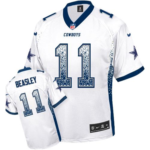 Nike Cowboys #11 Cole Beasley White Men's Stitched NFL Elite Drift Fashion Jersey Nike Cowboys #11 Cole Beasley White Men's Stitched NFL Elite Drift Fashion Jersey