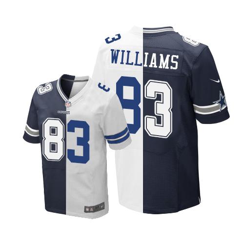 Nike Cowboys #83 Terrance Williams Navy Blue White Men's Stitched NFL Elite Split Jersey Nike Cowboys #83 Terrance Williams Navy Blue White Men's Stitched NFL Elite Split Jersey