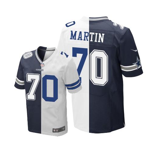 Nike Cowboys #70 Zack Martin Navy Blue White Men's Stitched NFL Elite Split Jersey Nike Cowboys #70 Zack Martin Navy Blue White Men's Stitched NFL Elite Split Jersey