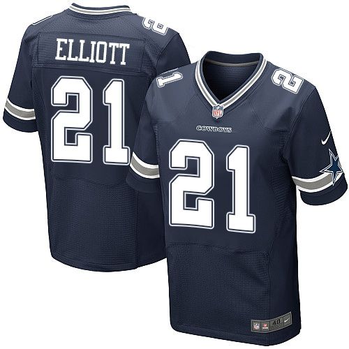 Nike Cowboys #21 Ezekiel Elliott Navy Blue Team Color Men's Stitched NFL Elite Jersey Nike Cowboys #21 Ezekiel Elliott Navy Blue Team Color Men's Stitched NFL Elite Jersey