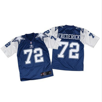 Nike Cowboys #72 Travis Frederick Navy BlueWhite Throwback Men's Stitched NFL Elite Jersey Nike Cowboys #72 Travis Frederick Navy BlueWhite Throwback Men's Stitched NFL Elite Jersey