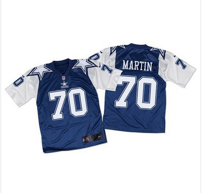 Nike Cowboys #70 Zack Martin Navy BlueWhite Throwback Men's Stitched NFL Elite Jersey Nike Cowboys #70 Zack Martin Navy BlueWhite Throwback Men's Stitched NFL Elite Jersey