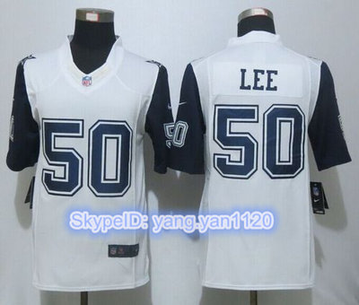 Nike Cowboys #50 Sean Lee White Men's Stitched NFL Limited Rush Jersey Nike Cowboys #50 Sean Lee White Men's Stitched NFL Limited Rush Jersey