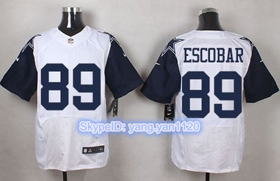 Nike Cowboys #89 Gavin Escobar White Men's Stitched NFL Elite Rush Jersey Nike Cowboys #89 Gavin Escobar White Men's Stitched NFL Elite Rush Jersey