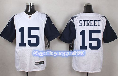 Nike Cowboys #15 Devin Street White Men's Stitched NFL Elite Rush Jersey