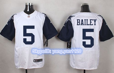 Nike Cowboys #5 Dan Bailey White Men's Stitched NFL Elite Rush Jersey