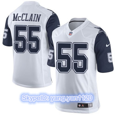 Nike Cowboys #55 Rolando McClain White Men's Stitched NFL Limited Rush Jersey Nike Cowboys #55 Rolando McClain White Men's Stitched NFL Limited Rush Jersey