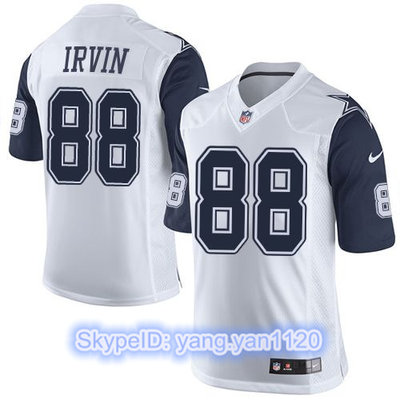 Nike Cowboys #88 Michael Irvin White Men's Stitched NFL Limited Rush Jersey