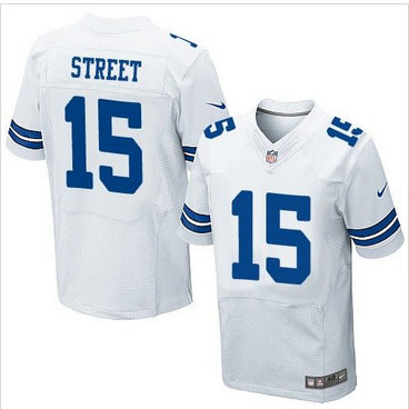 Nike Dallas Cowboys #15 Devin Street White Men's Stitched NFL Elite Jersey Nike Dallas Cowboys #15 Devin Street White Men's Stitched NFL Elite Jersey
