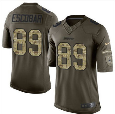 Nike Dallas Cowboys #89 Gavin Escobar Green Men's Stitched NFL Limited Jersey