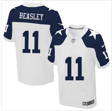Nike Dallas Cowboys #11 Cole Beasley White Thanksgiving Throwback Men's Stitched NFL Elite Jersey Nike Dallas Cowboys #11 Cole Beasley White Thanksgiving Throwback Men's Stitched NFL Elite Jersey
