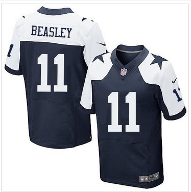 New Dallas Cowboys #11 Cole Beasley Navy Blue Thanksgiving Throwback NFL Elite Jersey