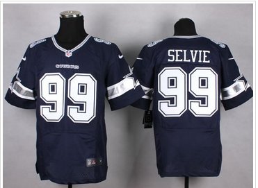 New Dallas Cowboys #99 George Selvie Navy Blue Team Color NFL Elite Jersey New Dallas Cowboys #99 George Selvie Navy Blue Team Color NFL Elite Jersey
