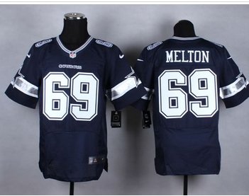 New Dallas Cowboys #69 Henry Melton Navy Blue Team Color NFL Elite Jersey