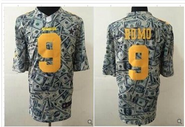 NEW Dallas Cowboys #9 Tony Romo Dollar Fashion NFL Elite Jersey
