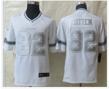NEW Dallas Cowboys #82 Jason Witten White NFL Limited Platinum Jersey NEW Dallas Cowboys #82 Jason Witten White NFL Limited Platinum Jersey