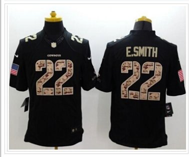NEW Dallas Cowboys #22 Emmitt Smith Black Salute To Service Jersey NEW Dallas Cowboys #22 Emmitt Smith Black Salute To Service Jersey