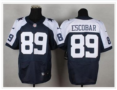 NEW Dallas Cowboys #89 Gavin Escobar Navy Blue Thanksgiving Throwback NFL Elite Jersey