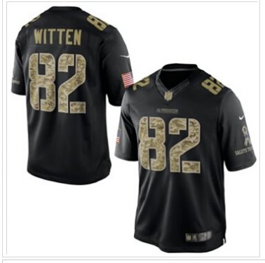 Dallas Cowboys #82 Jason Witten NEW Black Salute To Service Jersey