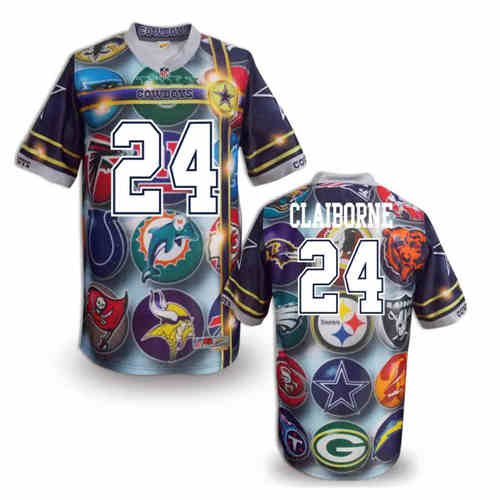 New Dallas Cowboys 24 Morris Claiborne Team Color Elite Fanatical Version Jerseys
