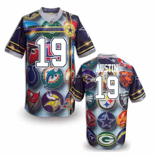 New Dallas Cowboys #19 Miles Austin Color NFL Elite Fanatical Version Jerseys