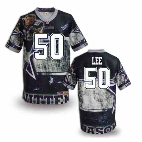 New Dallas Cowboys #50 Sean Lee Color Elite Fanatical Version Jerseys