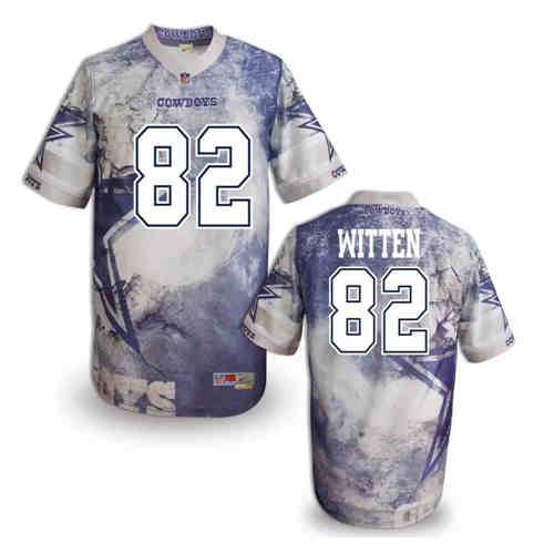 New Dallas Cowboys 82 Jason Witten Color NFL Elite Fanatical Version Jersey