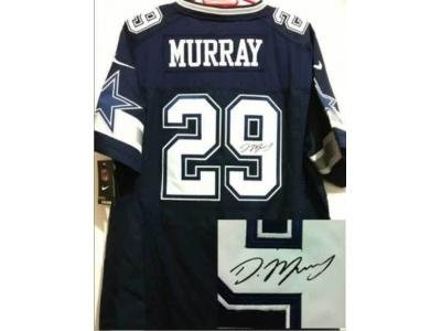 NEW Dallas Cowboys #29 DeMarco Murray dk.blue jerseys(Elite signature)