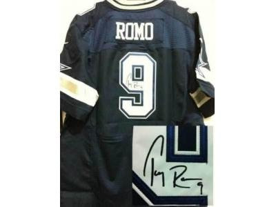 NEW Dallas Cowboys #9 Tony Romo dk.blue jerseys(Elite signature) NEW Dallas Cowboys #9 Tony Romo dk.blue jerseys(Elite signature)