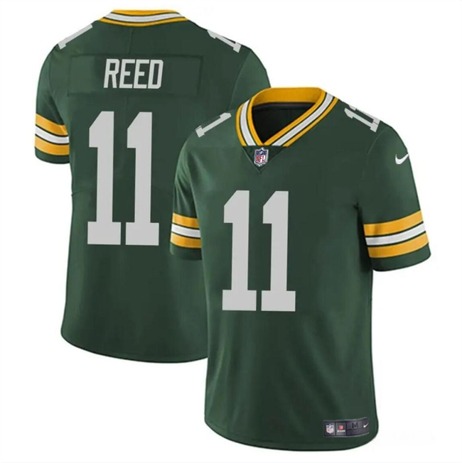 Men's Green Bay Packers #11 Jayden Reed Green Vapor Untouchable Stitched Jersey Men's Green Bay Packers #11 Jayden Reed Green Vapor Untouchable Stitched Jersey
