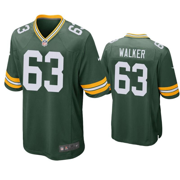 Men's Green Bay Packers #63 Rasheed Walker Green Stitched Football Jerseys Men's Green Bay Packers #63 Rasheed Walker Green Stitched Football Jerseys