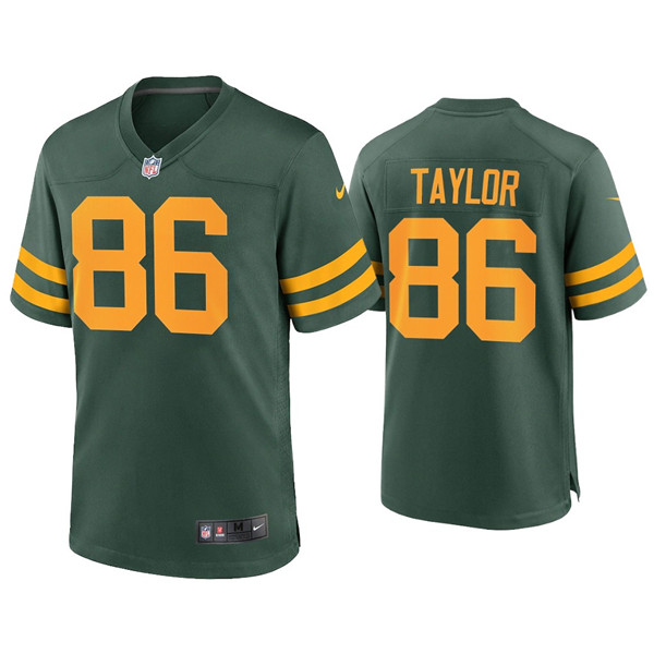 Men's Packers #86 Malik Taylor Alternate Limited Green Jersey Men's Packers #86 Malik Taylor Alternate Limited Green Jersey