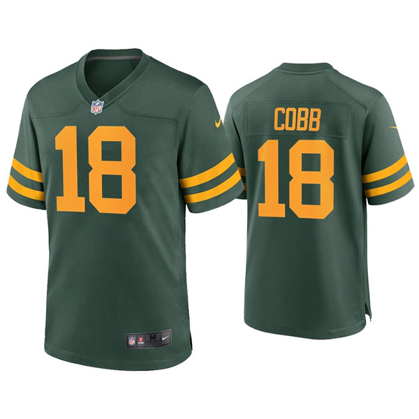 Men's Packers #18 Randall Cobb Alternate Limited Green Jersey Men's Packers #18 Randall Cobb Alternate Limited Green Jersey