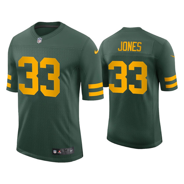 Packers #33 Aaron Jones Alternate Green Vapor Limited Jersey Packers #33 Aaron Jones Alternate Green Vapor Limited Jersey