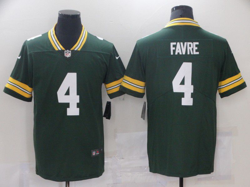 Men Green Bay Packers 4 Favre Green Nike Vapor Untouchable Limited 2021 NFL Jersey Men Green Bay Packers 4 Favre Green Nike Vapor Untouchable Limited 2021 NFL Jersey