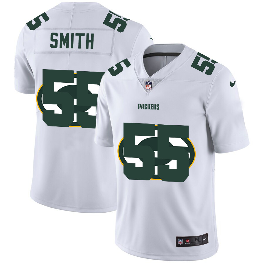Green Bay Packers #55 Za'Darius Smith White Men's Nike Team Logo Dual Overlap Limited NFL Jersey Green Bay Packers #55 Za'Darius Smith White Men's Nike Team Logo Dual Overlap Limited NFL Jersey
