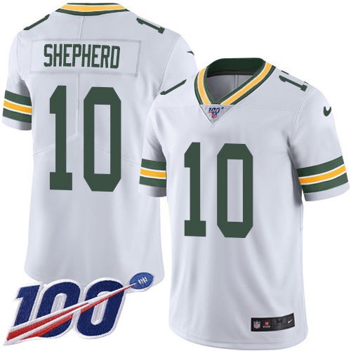 Nike Packers #10 Darrius Shepherd White Men's Stitched NFL 100th Season Vapor Untouchable Limited Jersey Nike Packers #10 Darrius Shepherd White Men's Stitched NFL 100th Season Vapor Untouchable Limited Jersey