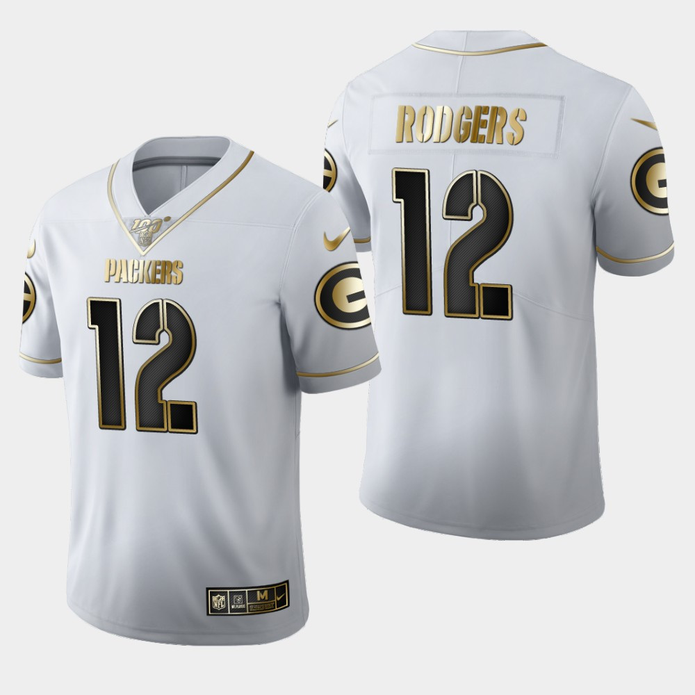 Nike Packers 12 Aaron Rodgers White 100th Season Vapor Untouchable Limited Jersey Nike Packers 12 Aaron Rodgers White 100th Season Vapor Untouchable Limited Jersey